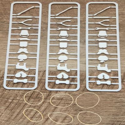 3 Sets Compatible with Operation Skill Game & 6 Rubber Bands  36 Replacement Pieces & Parts (Only Game Pieces, No Game Board)