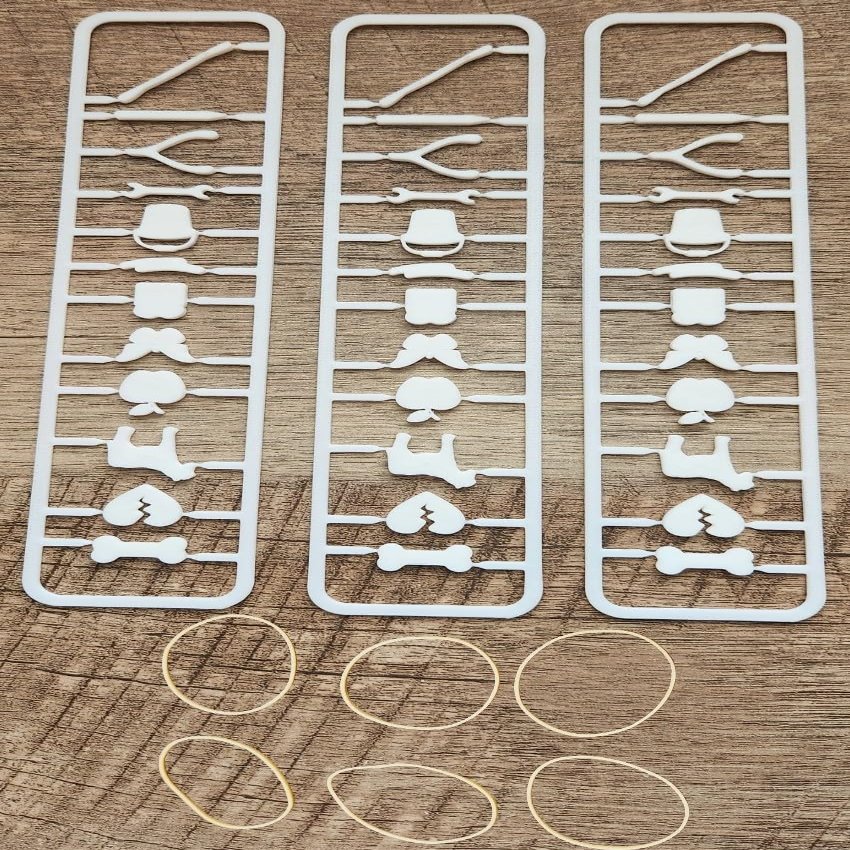 3 Sets Compatible with Operation Skill Game & 6 Rubber Bands  36 Replacement Pieces & Parts (Only Game Pieces, No Game Board)