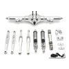 for Wltoys for 124006 12423 12427 12428 12429 1/12 Metal Rear Axle Drive Shaft Shock Absorber Trailing Arms RC Car Upgrade Parts Kit RC Vehicles Parts(Silver) view 1
