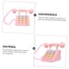 WHAMVOX Simulation Mushroom Telephone for Realistic Pink Plaything for S Role Play Hand-Eye Coordination Educational Phone Interactive view 3