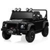 Kidzone Licensed Land Rover Defender 110 SVX 12V Ride On Car for Kids Ages 38, Electric SUV Toy with Parent Remote Control, Bluetooth Music, LED Headlights, Off-Road Wheels, Black view 1