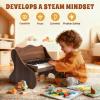 AiJoy Kids Piano Keyboard, 25 Keys Digital Piano for Toddlers Kids, Mini Music Educational Instrument Toy, Wood Gift for Children Girls Boys, Volume Adjustable view 3