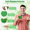 200 Pack Trading Card Shipping Protector, AHIER 3.5'' x 4.5'' Plastic Trading Card Protectors for Bubble Mailers, Card Savers for Mailing Shipping Supplies(Green) view 3