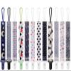 12 Pack Pacifier Clips with Short Strap(25.5cm) - Premium Polyester Baby Pacifier Holder Set, Multi-Design Clips for Boys Girls (Multicolor E 25.5cm) view 1