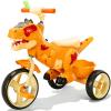 NMM Dinosaur Tricycle for Toddlers, Kids Trike with Music, LED, Tricycles for 3-5 Year Olds, for Rider, Big Wheel, Storage Basket, Horn, Toddler Bike for Boy, Dinosaur Toys for Kids 2-4 4-7 view 1