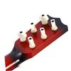 LALADEFIEE Wooden Guitar for Educational Musical Instrument Red Color Smooth Surface Creative Design Gift for Boys view 2