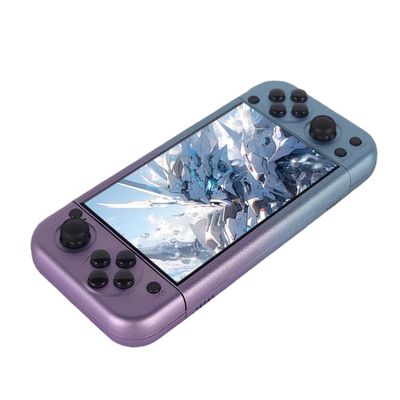 G50V Retro Handheld Game Console, 5 Inch IPS HD Screen Retro Gaming Console, Linux System, 30Mainstream Emulator Games Retro Game Console, Built-in 64G TF Card (Blue)