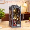 Foyucool Book Nook Kit, DIY Miniature House Kit for Adults, Dollhouse Booknook with LED Light Gifts for Family, Friends, Magic Train view 2