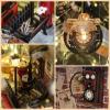 Foyucool Book Nook Kit, DIY Miniature House Kit for Adults, Dollhouse Booknook with LED Light Gifts for Family, Friends, Magic Train view 4