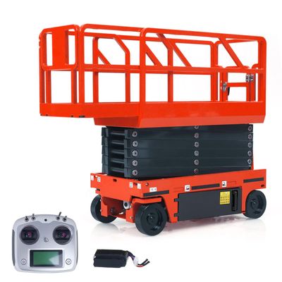 TOUCAN RC HOBBY 1/14 RC Hydraulic Scissor Aerial Work Platform 2.5Mpa Pressure 9G Servo Magnetic Side Door Locks Rotating Light