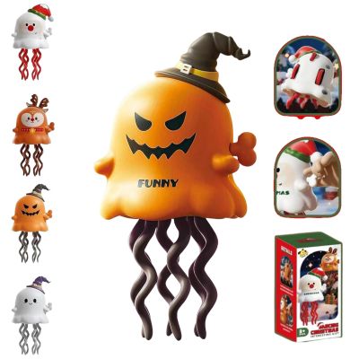 Magical Mini Dancing Ghost, Interactive Creative Twisting Slide Design, Magic Crazy Crawl Birthday Gift, Clockwork Sliding Creative Toy for Halloween, Christmas Birthday Gifts (Pumpkin)