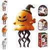 Magical Mini Dancing Ghost, Interactive Creative Twisting Slide Design, Magic Crazy Crawl Birthday Gift, Clockwork Sliding Creative Toy for Halloween, Christmas Birthday Gifts (Pumpkin) view 1