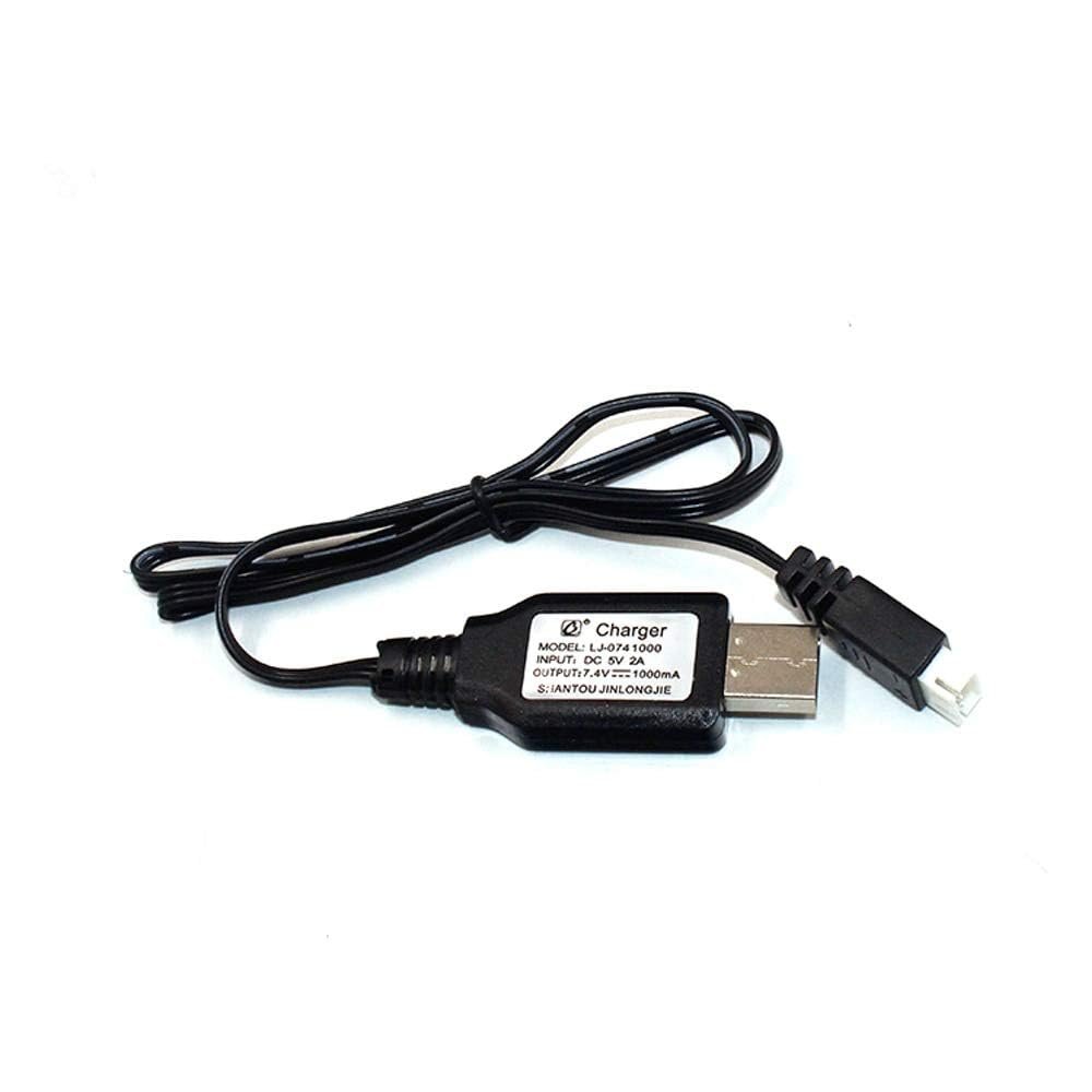 BLEU WHISK USB Charger for RC Cars - 1Pc USB Balanced Charging Cable, 7.4V, Ideal Spare Parts for Enhanced Performance, Reliable Charging Solution for RC Vehicle