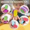 D.G.PLAYER Sensory Fidget Slider for Kids & Adults, Silicone Magnetic Toys for Stress Anxiety Relief Calming, Fidgets for Autism ADHD, Classroom Office Desk Must Haves - Ideal Travel School Gifts view 2