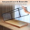Small Dustproof Acrylic Display Case, Transparent Storage Box for Dolls/ Action Figures/ Collectibles, Square Clear Acrylic Display Box(20x20x55cm(8x8x22in)) view 3