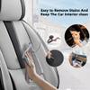 VIUDMEK Front Set Leather Seat Covers for VW GTI 2003-2014,Waterproof Full Wrapping Edge Car Seat Covers,Ergonomic Lumbar Support Car Seat Cover,Auto Interior(Black Gray,2PCS) view 4