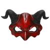 Devil Half Face Mask - A Detailed PU Leather Mask for Halloween and Cosplay. view 2