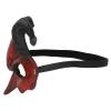 Devil Half Face Mask - A Detailed PU Leather Mask for Halloween and Cosplay. view 3