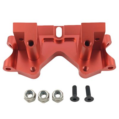 Aluminum Front Bulkhead Upgrade for 1/10 Slash VXL 2WD, Rustler VXL 2WD, Stampede VXL 2WD, Bandit VXL 2WD Alloy Hop-Up, Replaces #2530 / #2530A (Red)