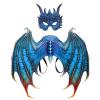 3D Dragon Wings Mask Set,Realistic Ice Dragon Eyes Mask Wings Fancy Dress for Halloween Carnival Costume Party,Dragons Cosplay Props view 1
