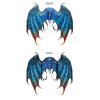 3D Dragon Wings Mask Set,Realistic Ice Dragon Eyes Mask Wings Fancy Dress for Halloween Carnival Costume Party,Dragons Cosplay Props view 3
