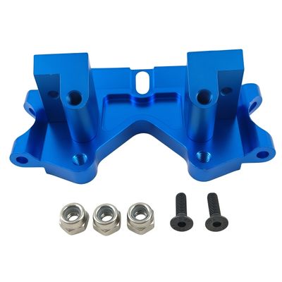Aluminum Front Bulkhead Upgrade for 1/10 Slash VXL 2WD, Rustler VXL 2WD, Stampede VXL 2WD, Bandit VXL 2WD Alloy Hop-Up, Replaces #2530 / #2530A (Blue)