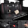 VIUDMEK Full Set Leather Seat Covers for Chevy Malibu Hybrid 2009-2019,Waterproof Full Wrapping Edge Car Seat Covers,Ergonomic Lumbar Support Car Seat Cover,Auto Interior(Black Red,5PCS) view 2