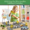 AFUNX Magnetic Tiles Road Expansion Set, STEM Magnetic Building Blocks for Kids Ages 3-5 4-8 5-7, STEM Learning Toys, Safe & Durable Creative Construction Play, Gift for Boys & Girl view 2