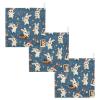 GuoChe Party Bunny 5 Pack Muslin Washcloths for Unisex 100% Cotton for Kids Girls and Boys view 2