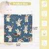 GuoChe Party Bunny 5 Pack Muslin Washcloths for Unisex 100% Cotton for Kids Girls and Boys view 4