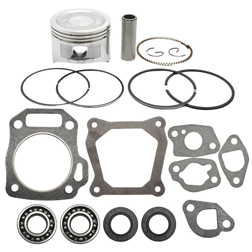 68mm Piston Ring Bearing Oil Seal Gasket Set Fit for GX160 168F Engine 13101-ZF7-010 13101-ZH8-010