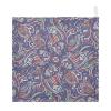 GuoChe Blue and Red Paisley Pattern 3-Pack Cotton Washcloths for Kids, Towels for Boy, Girl, Absorbent Face Cloths view 1