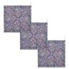 GuoChe Blue and Red Paisley Pattern 3-Pack Cotton Washcloths for Kids, Towels for Boy, Girl, Absorbent Face Cloths view 2