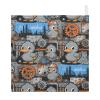 GuoChe Steampunk Duck 5 Pack Muslin Washcloths for Unisex 100% Cotton for Kids Girls and Boys view 1