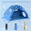 AFUNX Kids Play Tent, Space Theme Indoor Tent with Tunnel Port, Foldable Playhouse for Boys and Girls, Ideal House for Imaginative Play,Perfect Kids Gift- 70" x 45" x 43" view 3