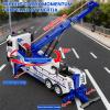 Crane Tow Truck Toy for Car Truck Rescue Police Pickup Road Clearance Vehicle Construction Vehicles Lights Sounds Christmas Birthday Easter Gift for Kids Boys 3 4 5 6 7 8 Years Old Double Hook view 2