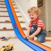 15 Ft Flexible Race Track for Kids 3+, Certified Safe Flex Race Car Ramp, Portable Roll-Up Toy Track Starter Set with Strong Suction Cups for 1/64 Diecast Cars, Great Gift for Boys and Girls view 1