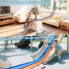 15 Ft Flexible Race Track for Kids 3+, Certified Safe Flex Race Car Ramp, Portable Roll-Up Toy Track Starter Set with Strong Suction Cups for 1/64 Diecast Cars, Great Gift for Boys and Girls view 2