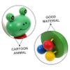 COOLHIYA Walker Push Animal Pushing Cart Cartoon Amphibian Style Safe Wood Material Support Stability for Boy Girl Learning to Walk Birthday Christmas view 3