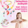 BEKALERZ Play Jewelry Set for Girls, Princess Dress Up Toddler Jewelry Toys with Rings & Earrings, Unicorn Costume Jewelry Gift for Ages 3-8, Perfect for Birthday or Christmas view 4