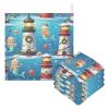 GuoChe Mermaids Lighthouses Christmas 5 Pack Muslin Washcloths for Unisex 100% Cotton for Kids Girls and Boys view 3