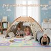 AFUNX Kids Play Tent, Indoor Cat Theme Teepee House, Extra Large 70" x 45" x 43" Portable Foldable Playhouse,Kids Toys Playhouse for Boys & Girls, Gift for Birthday Christmas view 2