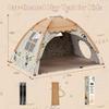 AFUNX Kids Play Tent, Indoor Cat Theme Teepee House, Extra Large 70" x 45" x 43" Portable Foldable Playhouse,Kids Toys Playhouse for Boys & Girls, Gift for Birthday Christmas view 3