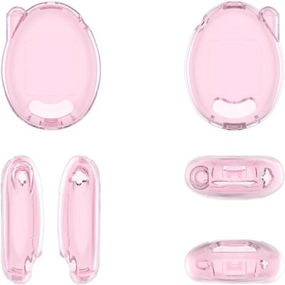 Clear Case for Tamagotchi Connectlian, PC Shell Cover, Game Console Anti-collision Transparent Case Skin (transparent pink)