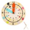 COOLHIYA Multifunctional Wooden Clock for Learning and Color Recognition Educational Preschool Teaching Clock Cartoon Style for Intellectual Development and Rule Understanding view 1