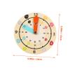 COOLHIYA Multifunctional Wooden Clock for Learning and Color Recognition Educational Preschool Teaching Clock Cartoon Style for Intellectual Development and Rule Understanding view 2