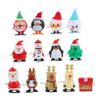 COOLHIYA 13Pcs Christmas Wind-up Santa Reindeer Cartoon Clockwork Educational for Holiday Party Favors Family Fun Coordination Development view 1