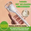 360 Flexible Silicone Bottle Brush with Long Handle,Foldable Soft Bristle Silicone Cup Brush,Water Bottle Cleaning,Cup Lid Cleaner,Deep Cleaning for Narrow Neck Bottles,Flasks Bottles (1 pcs) view 2