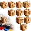 10x Quilters Dice, Handmade Wooden Quilting Decision Dice with 6 Engraved Sewing Tasks, Fun Practical Tool Engraved Prompts, DIY Creative Gift for Quilters & Craft Lovers to Spark Sewing Inspiration view 1