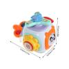 LALADEFIEE Montessori Busy Cube for Travel Educational Plastic Activity Cube with Fine Motor Skill Games Safe Sensory Learning for Boy Girl view 2